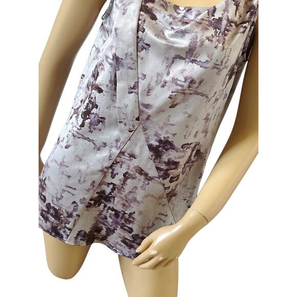 SIMPLY VERA VERA WANG Womens Size Medium Asymmetric Neck Tank Top Shirt - Picture 6 of 8